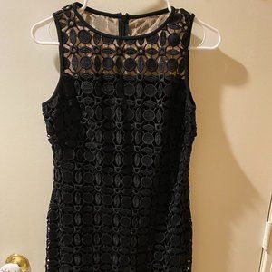 Lauren Ralph Lauren black lace eyelet sheath dress brand new